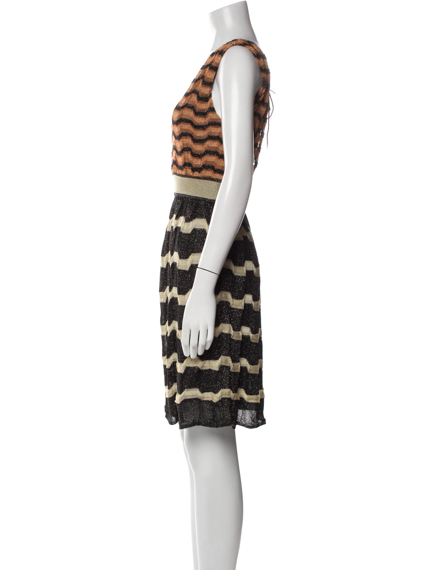 M Missoni Striped Mini Dress