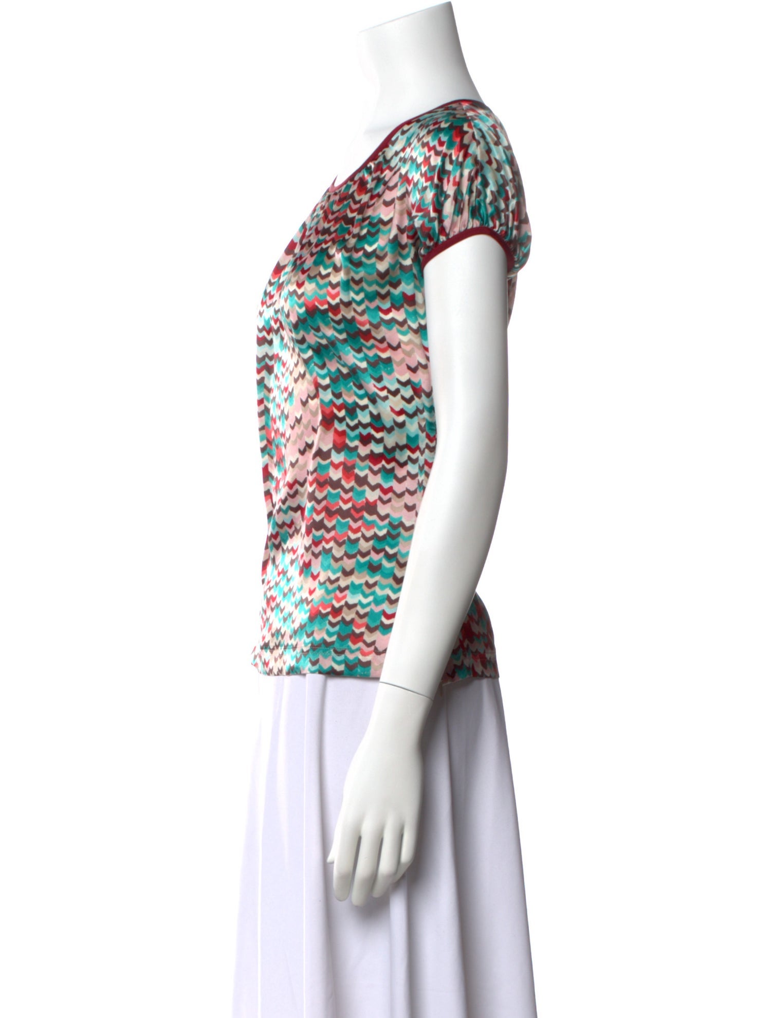 M Missoni Silk Printed T-Shirt