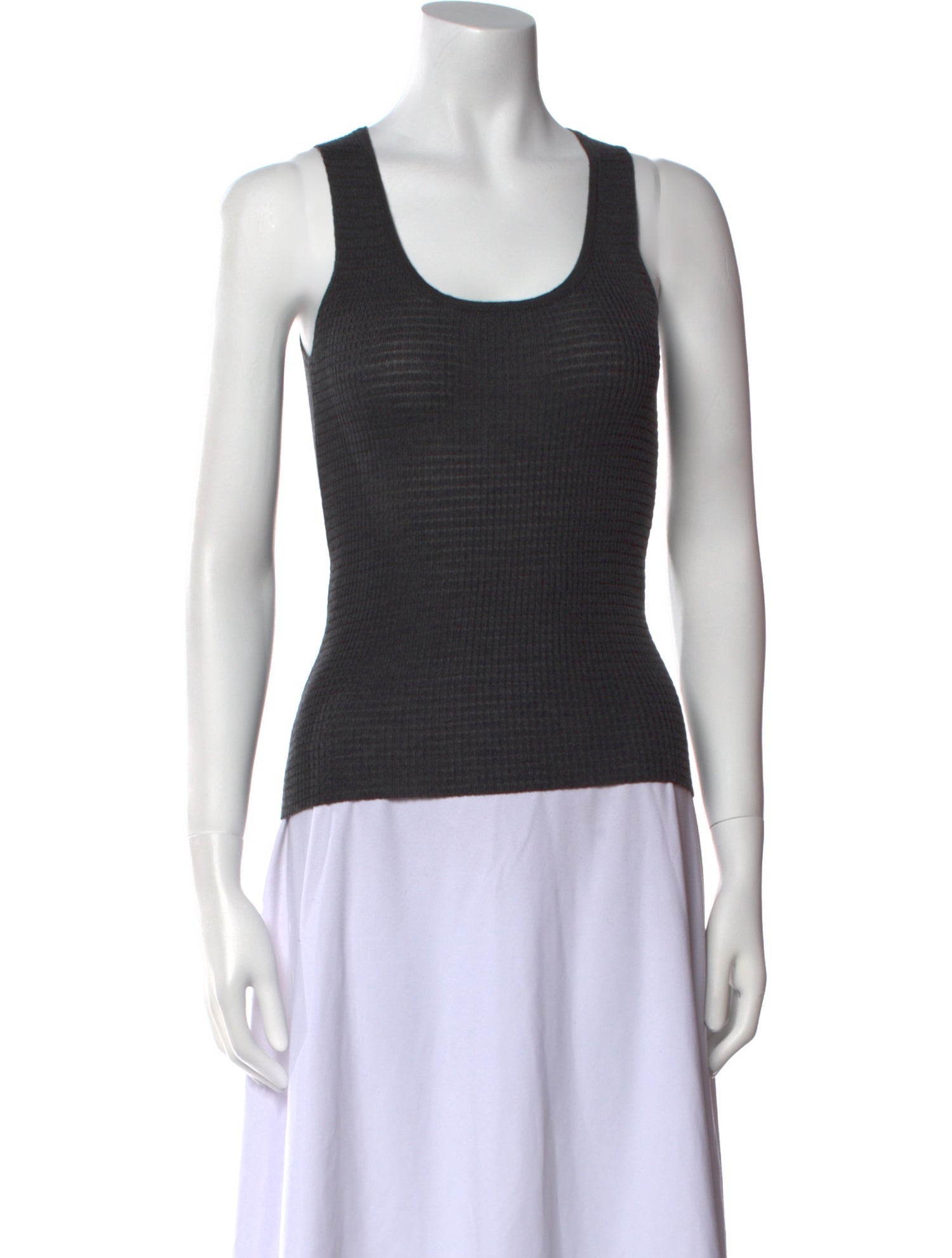 M Missoni Scoop Neck Sleeveless Top