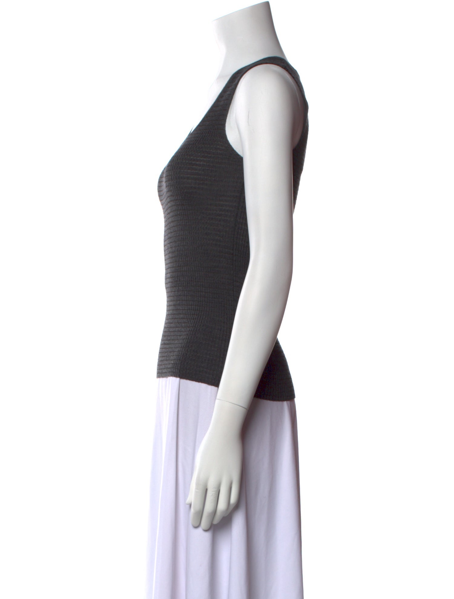 M Missoni Scoop Neck Sleeveless Top