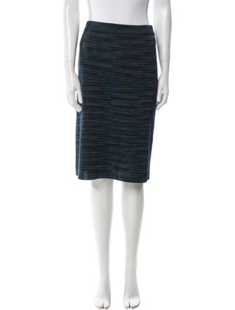 M Missoni Striped Knee-Length Skirt