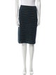 M Missoni Striped Knee-Length Skirt
