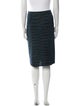 M Missoni Striped Knee-Length Skirt