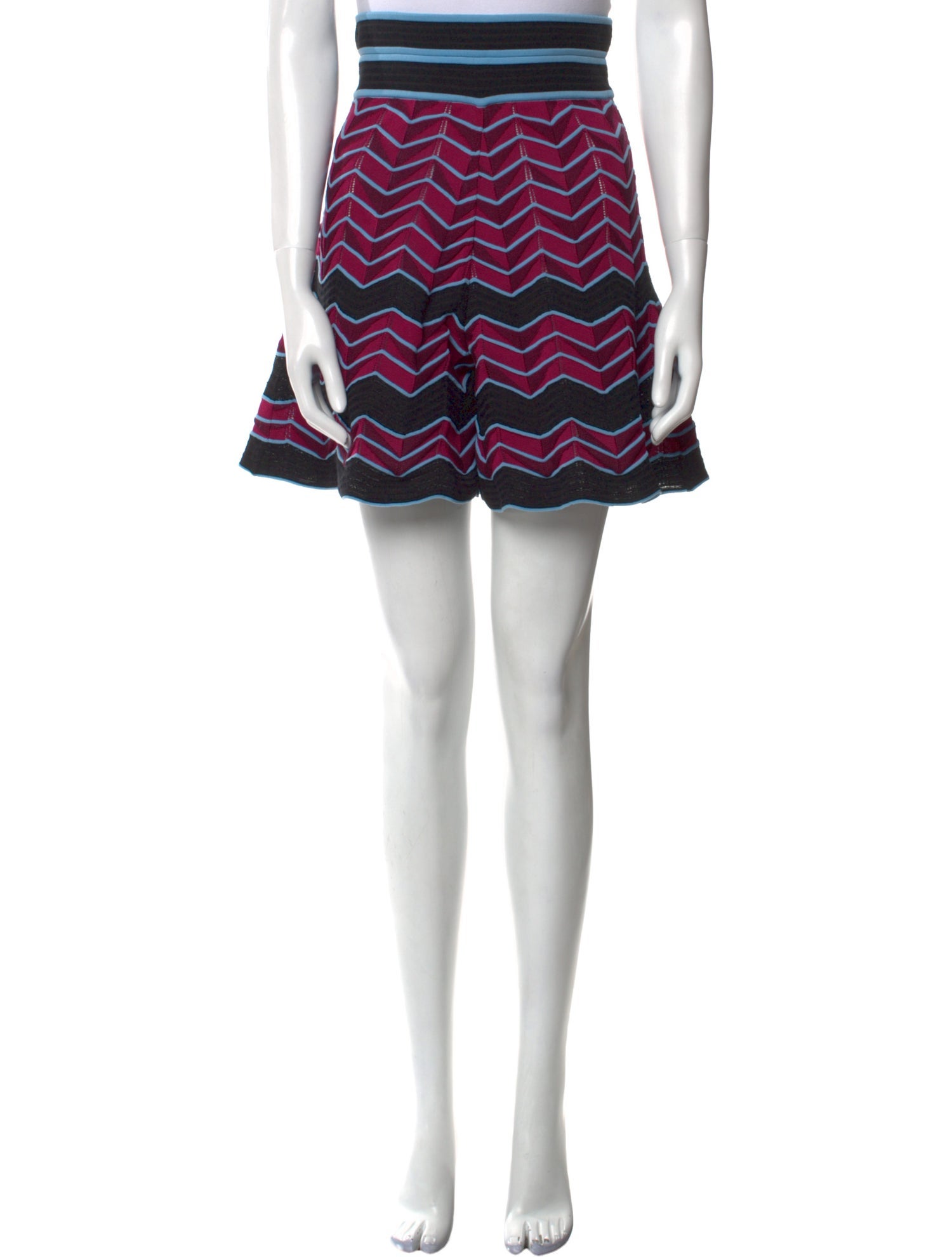 M Missoni Striped Mini Shorts