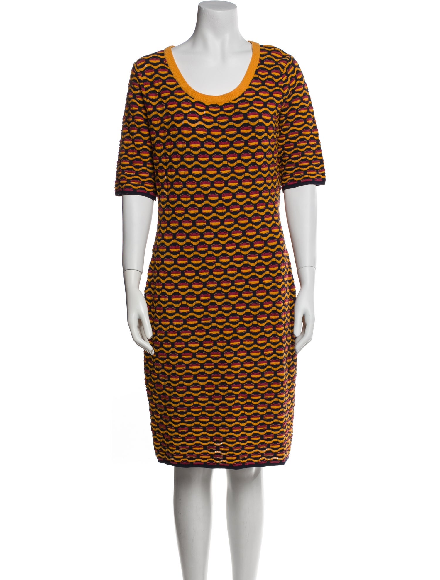 M Missoni Printed Knee-Length Dress