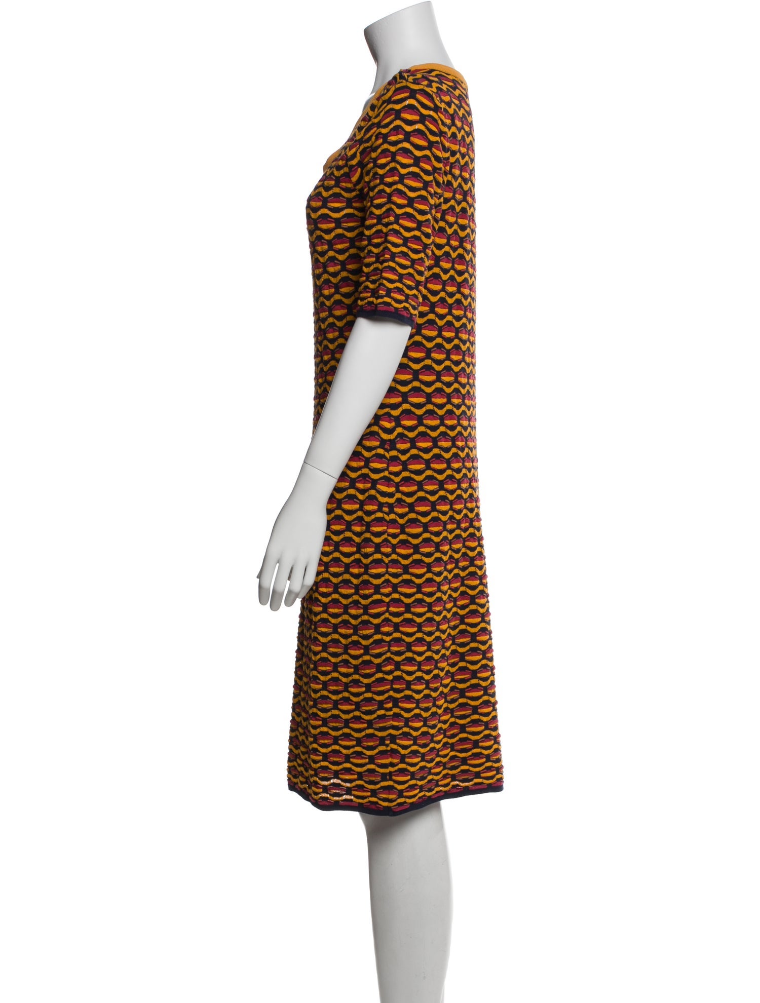 M Missoni Printed Knee-Length Dress