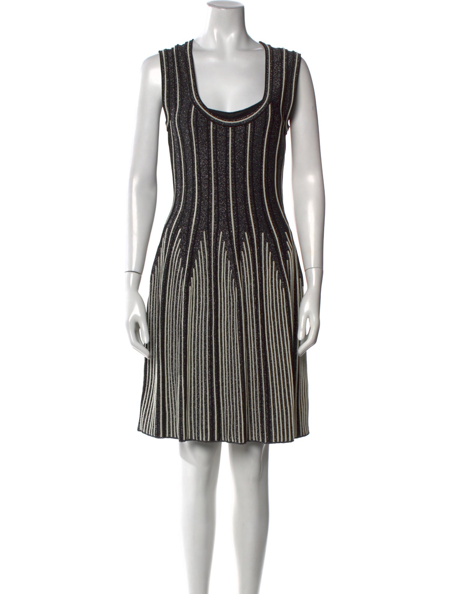 M Missoni Striped Knee-Length Dress