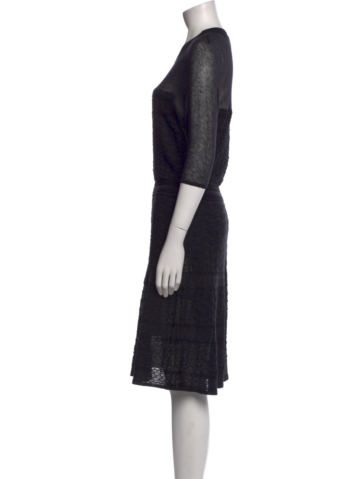 M Missoni Crew Neck Midi Length Dress