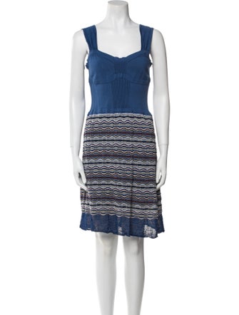 M Missoni Striped Mini Dress