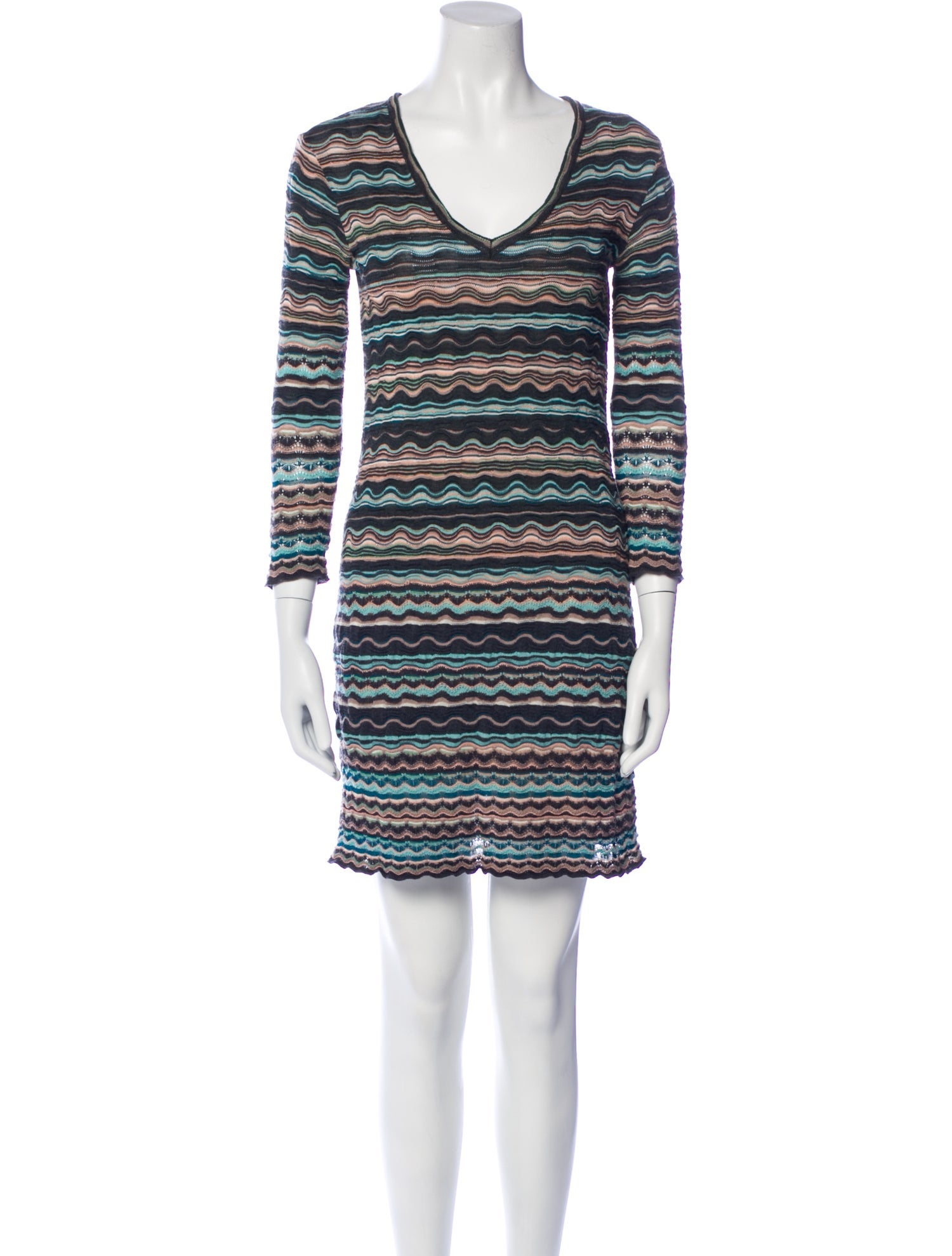 M Missoni Merino Wool Mini Dress