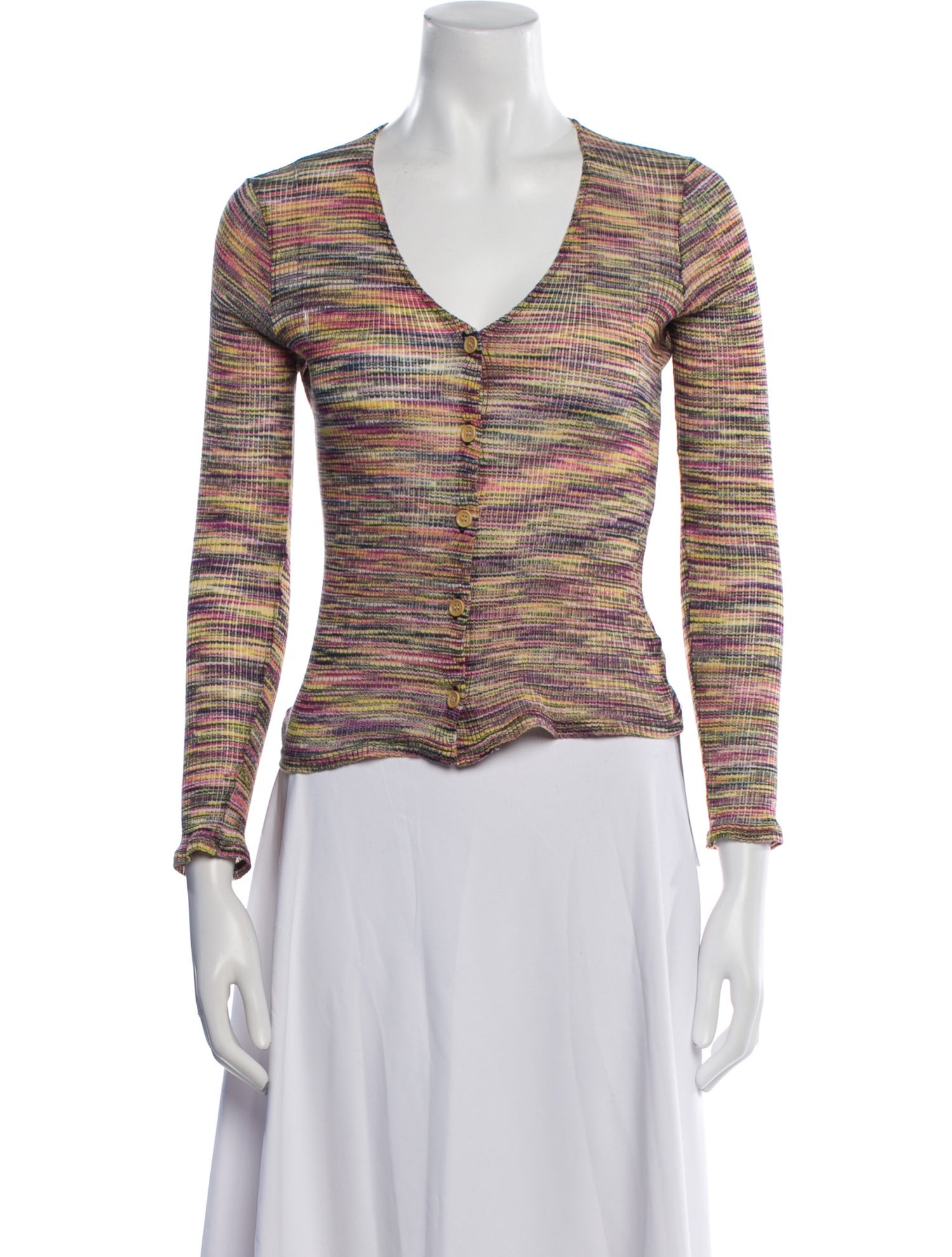 M Missoni Printed V-Neck Top