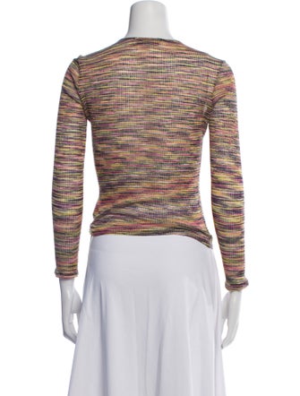 M Missoni Printed V-Neck Top