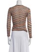 M Missoni Printed V-Neck Top