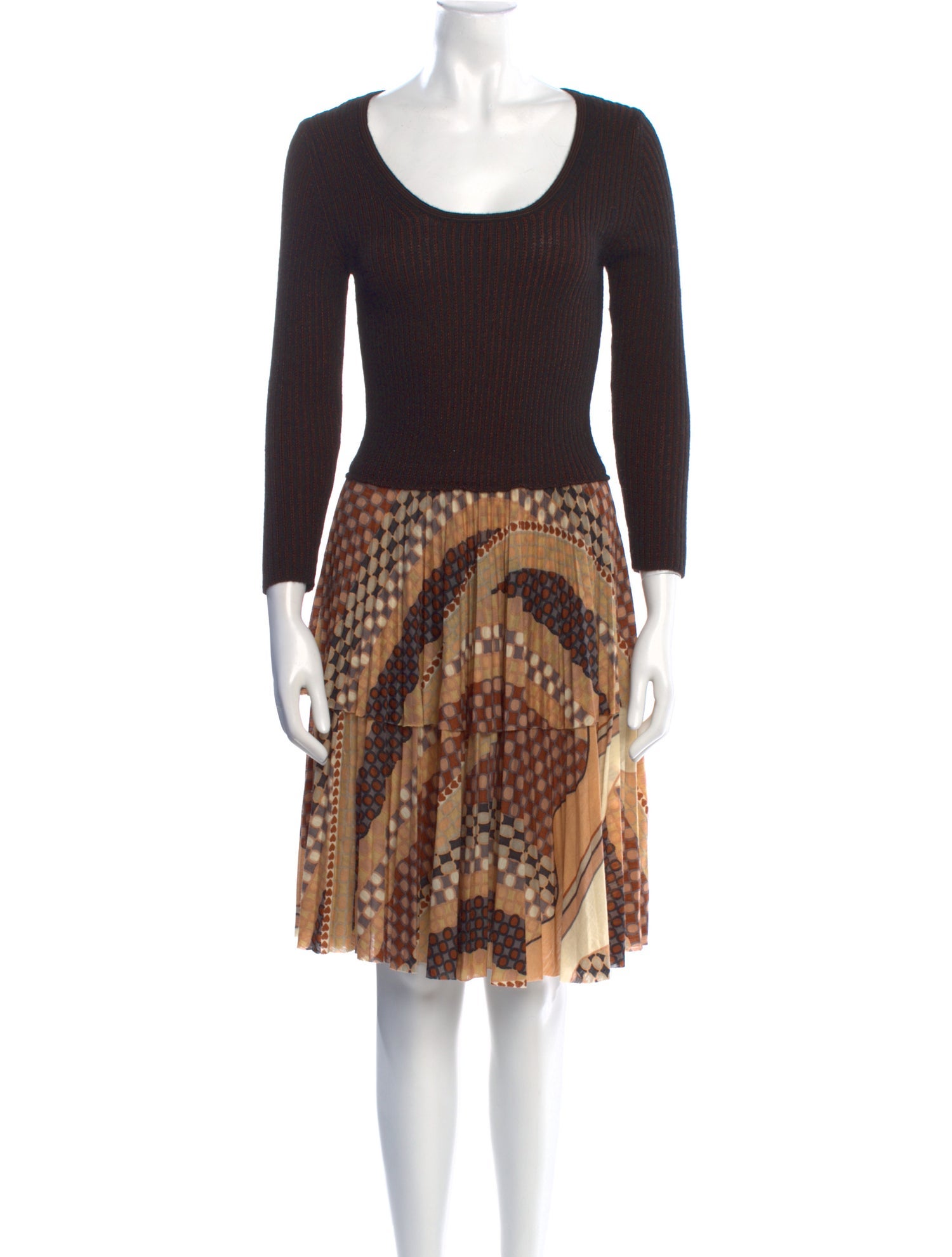 M Missoni Angora Knee-Length Dress