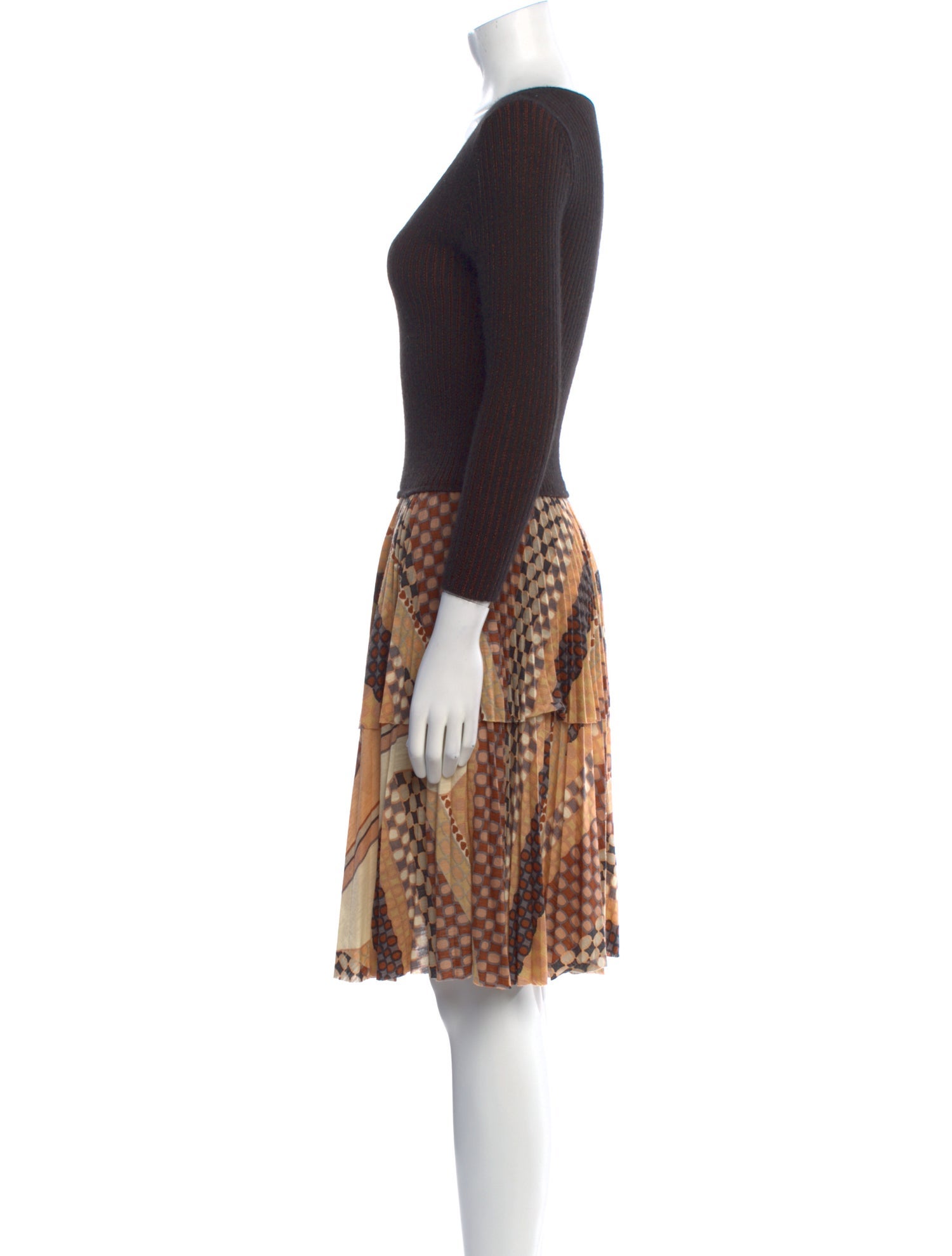 M Missoni Angora Knee-Length Dress