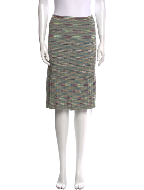 M Missoni Striped Knee-Length Skirt