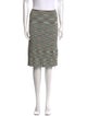 M Missoni Striped Knee-Length Skirt