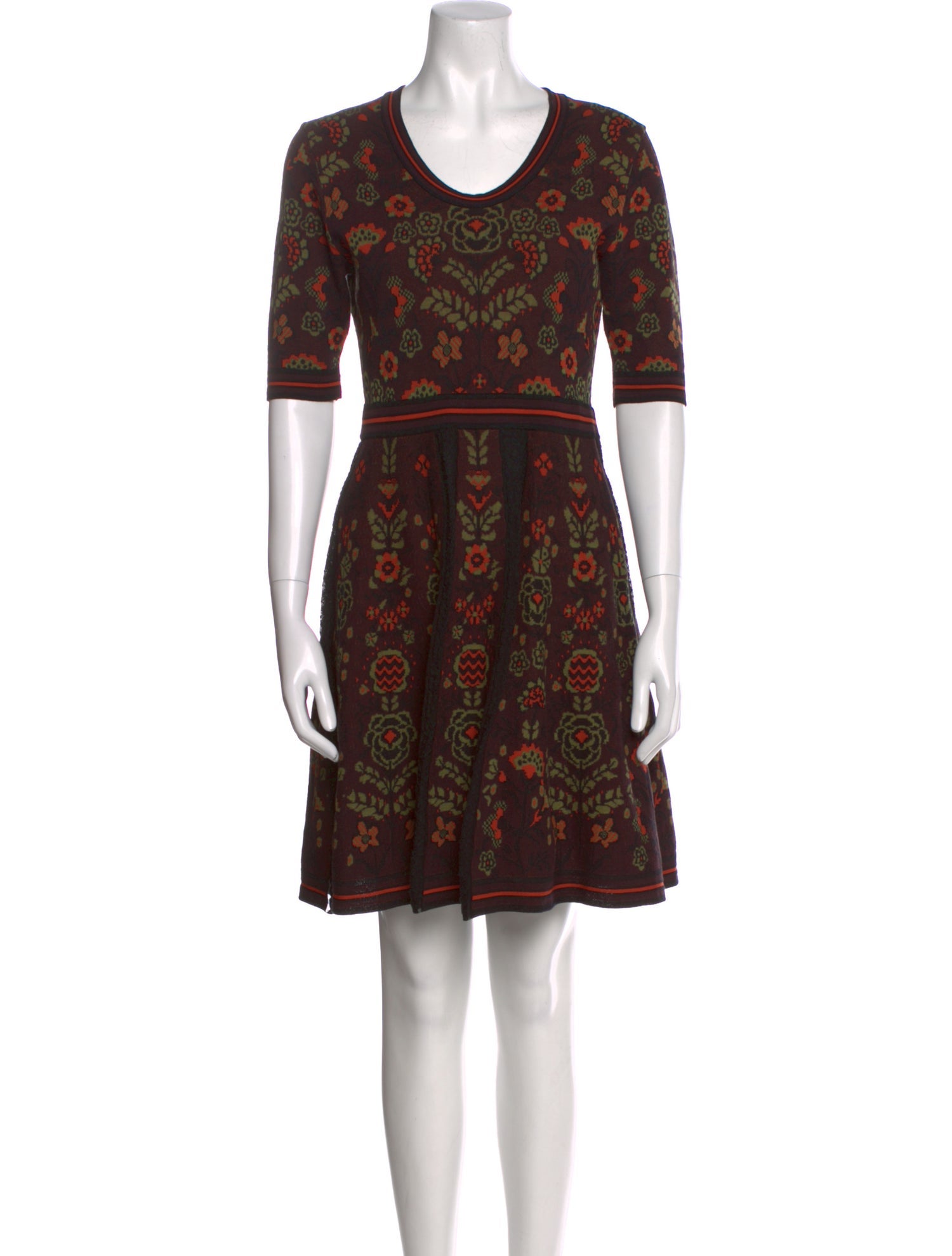 M Missoni Floral Print Mini Dress