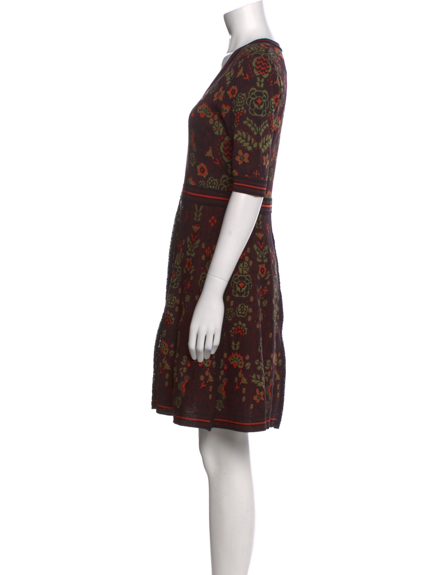 M Missoni Floral Print Mini Dress