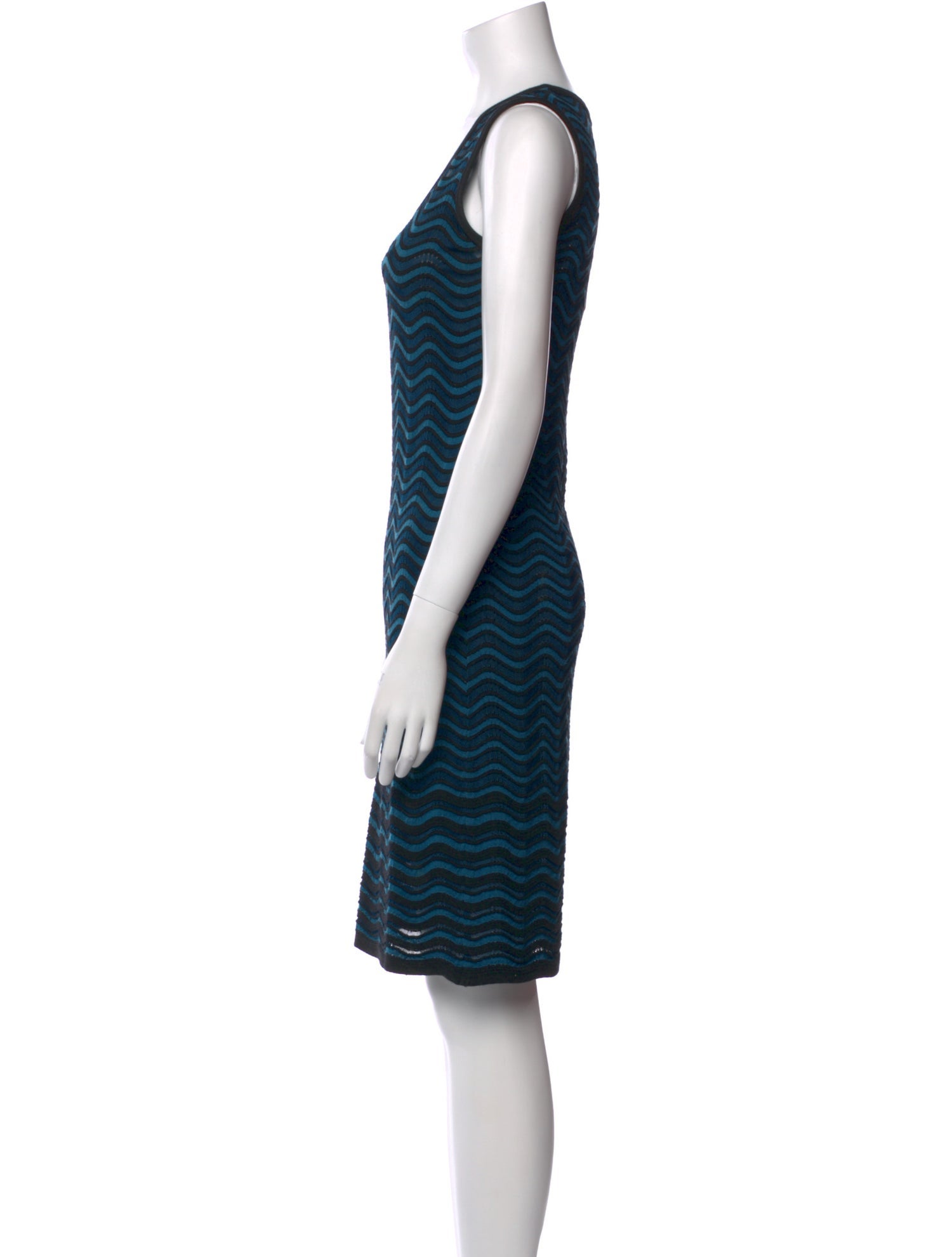 M Missoni Striped Midi Length Dress