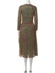 M Missoni Printed Midi Length Dress