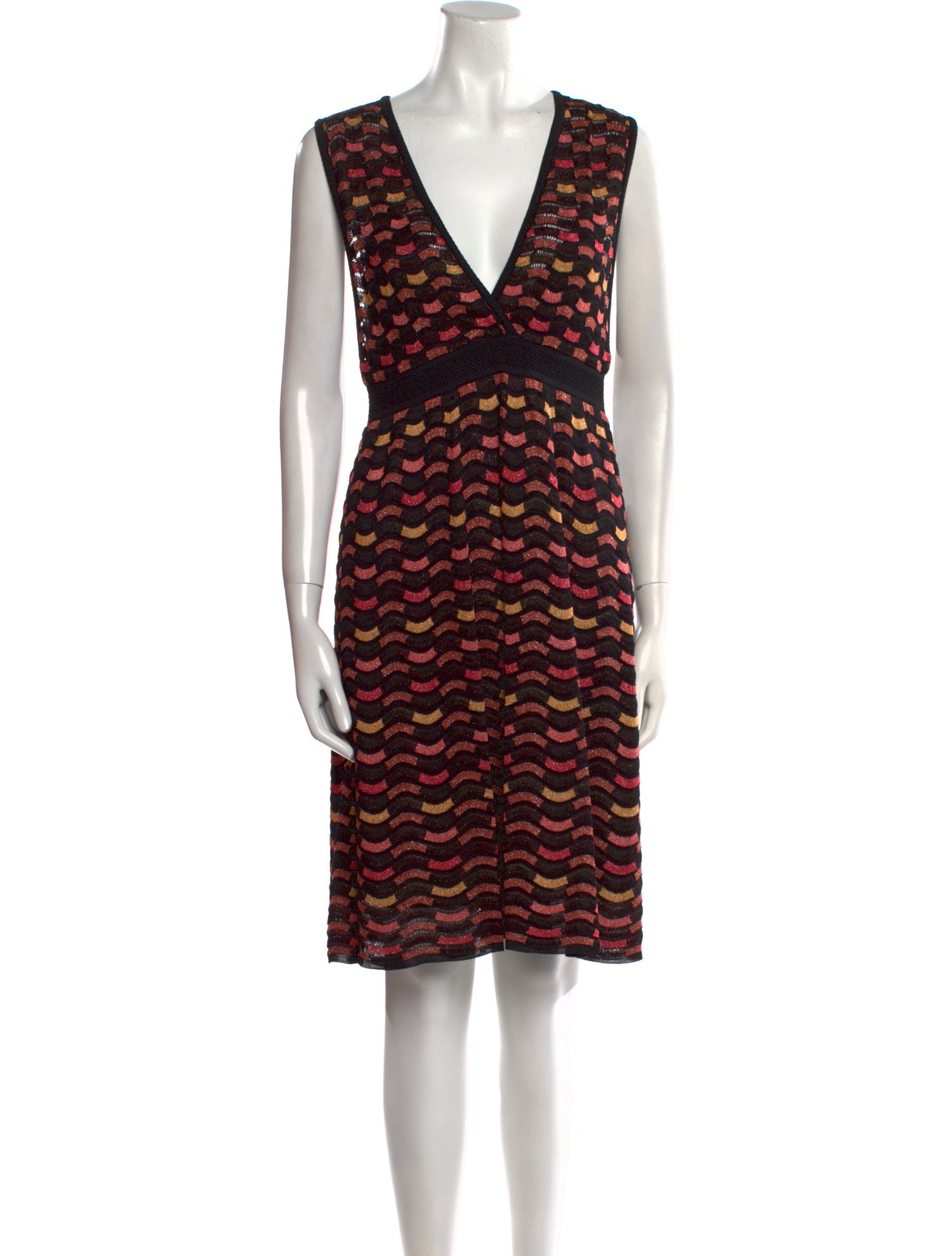 M Missoni Printed Knee-Length Dress