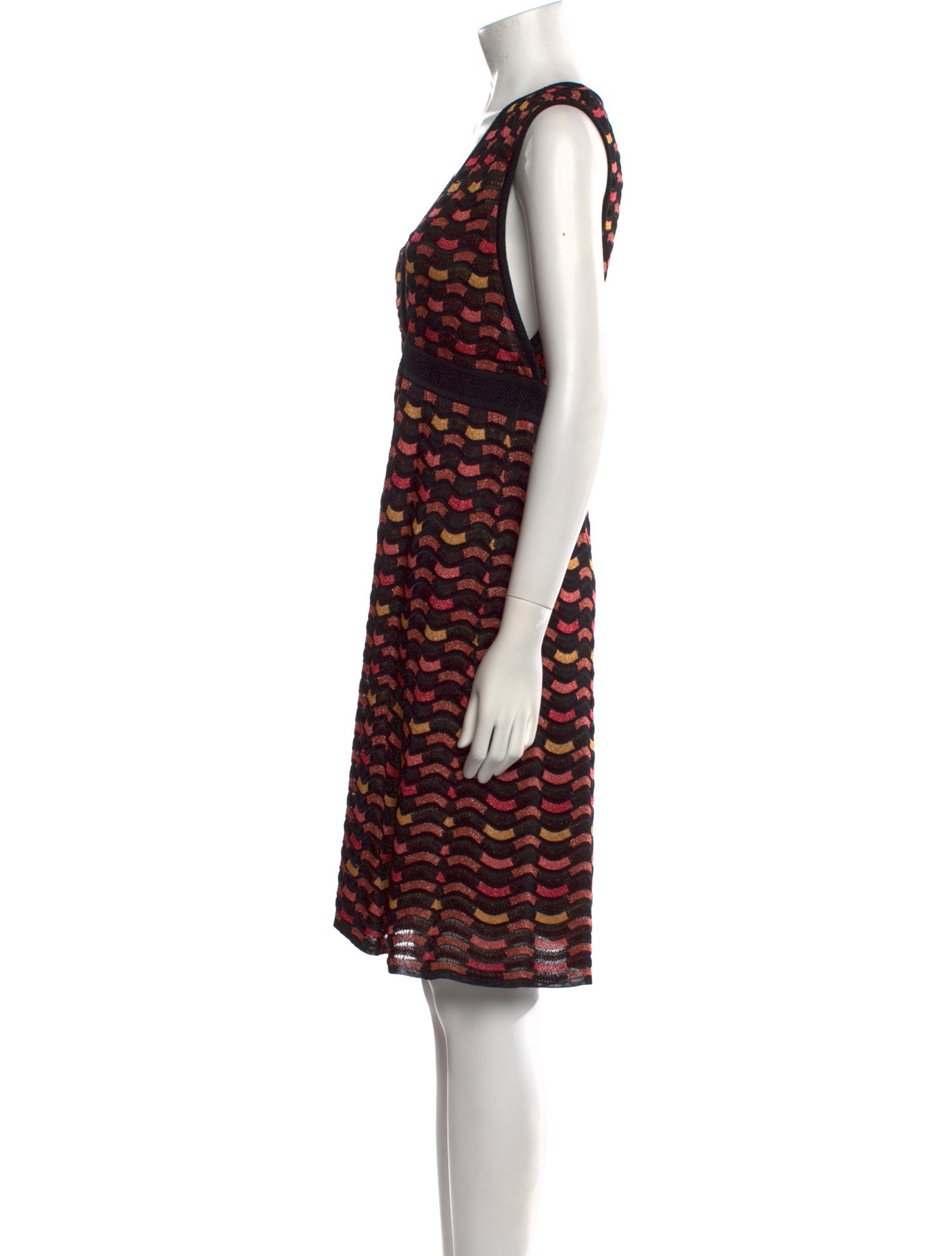 M Missoni Printed Knee-Length Dress