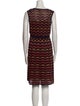 M Missoni Printed Knee-Length Dress