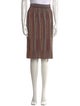 M Missoni Striped Knee-Length Skirt