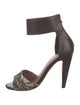 M Missoni Leather Printed Sandals