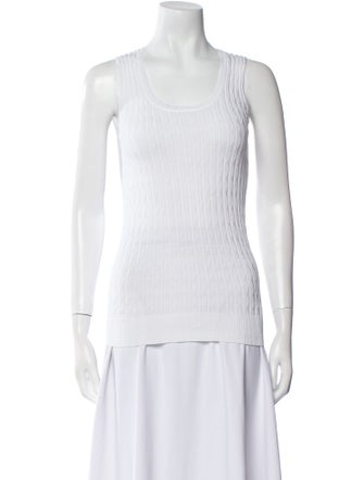 M Missoni Scoop Neck Sleeveless Top
