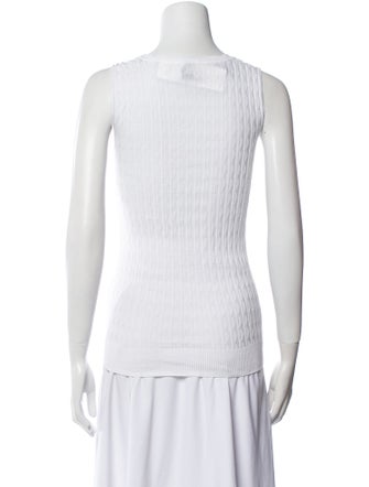 M Missoni Scoop Neck Sleeveless Top