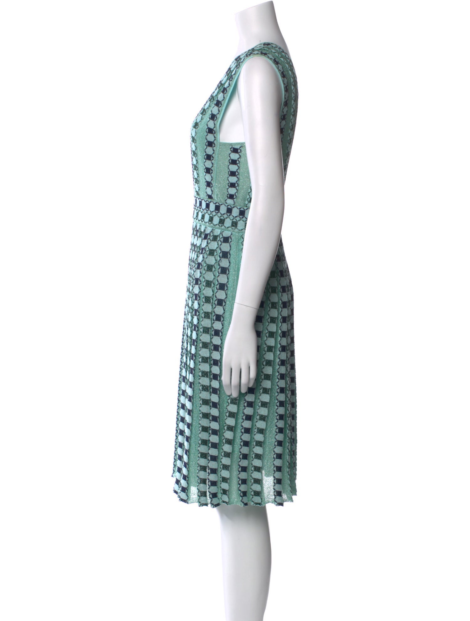 M Missoni Printed Knee-Length Dress