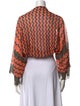 M Missoni Printed Open Front Sweater