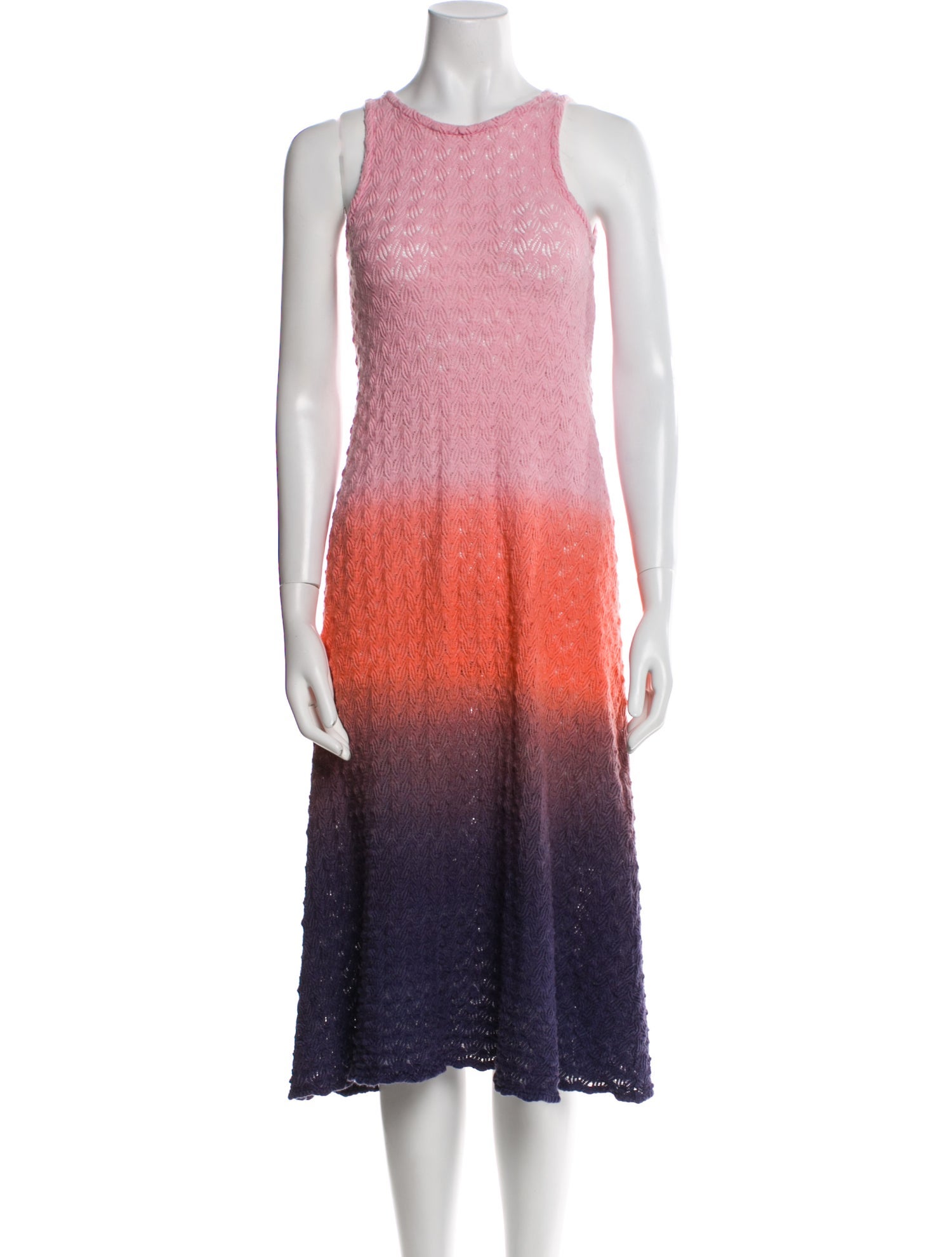 M Missoni Wool Midi Length Dress
