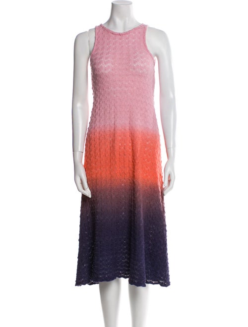 M Missoni Wool Midi Length Dress