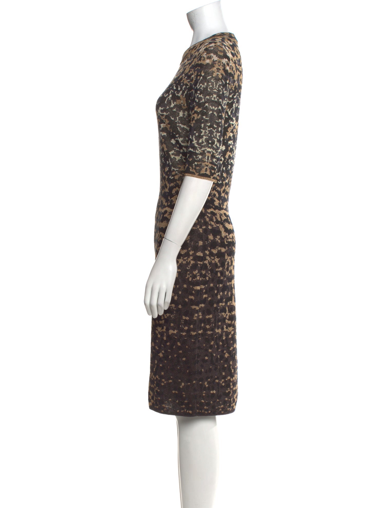 M Missoni Printed Knee-Length Dress
