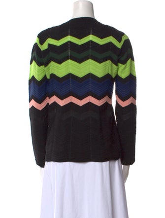 M Missoni Striped Crew Neck Sweater