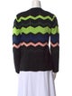 M Missoni Striped Crew Neck Sweater