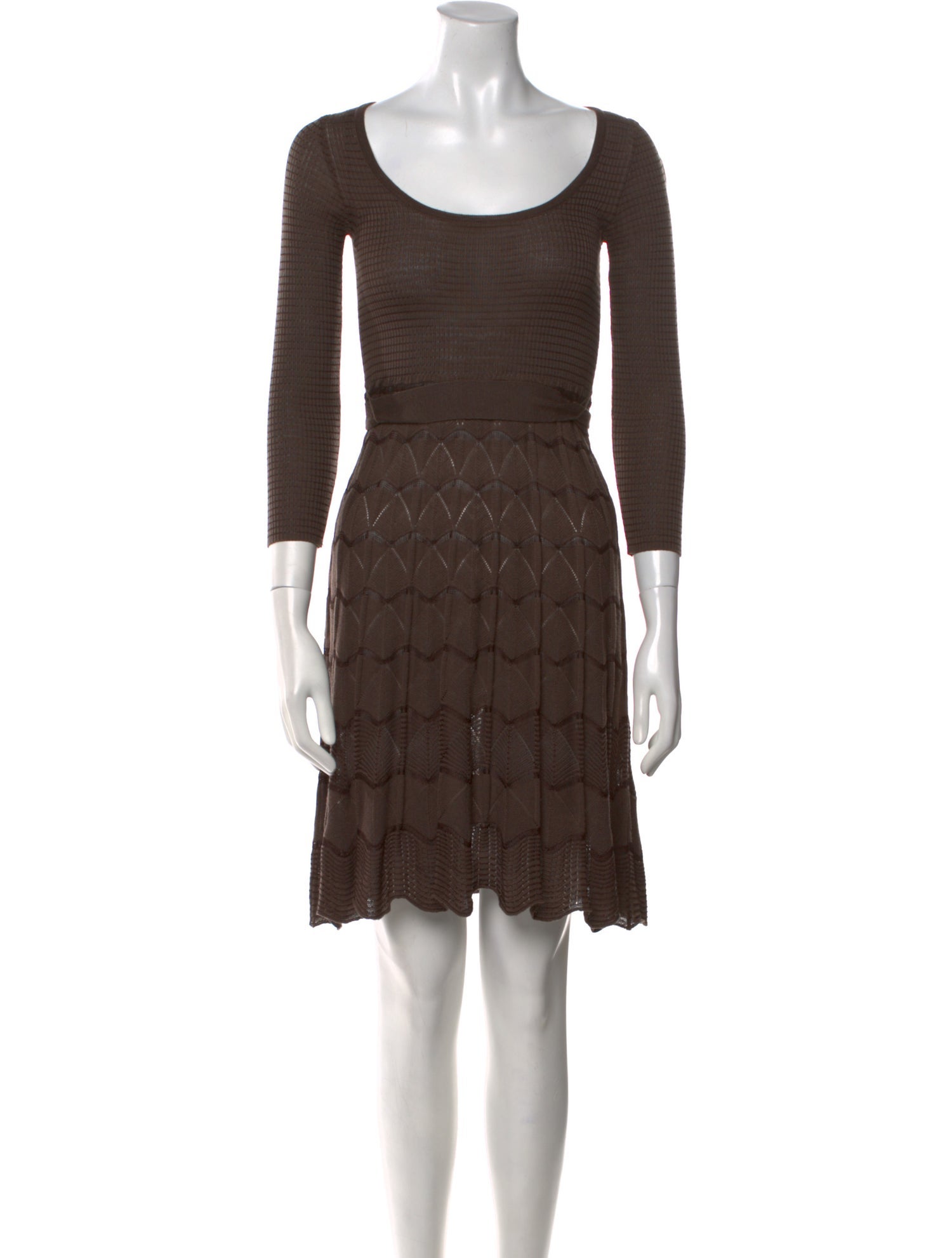 M Missoni Merino Wool Knee-Length Dress