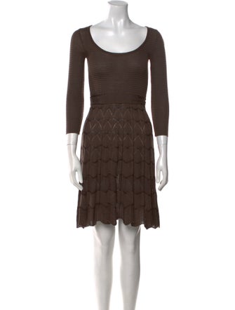 M Missoni Merino Wool Knee-Length Dress