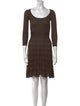 M Missoni Merino Wool Knee-Length Dress
