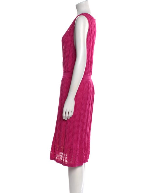 M Missoni V-Neck Knee-Length Dress