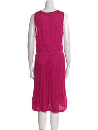 M Missoni V-Neck Knee-Length Dress