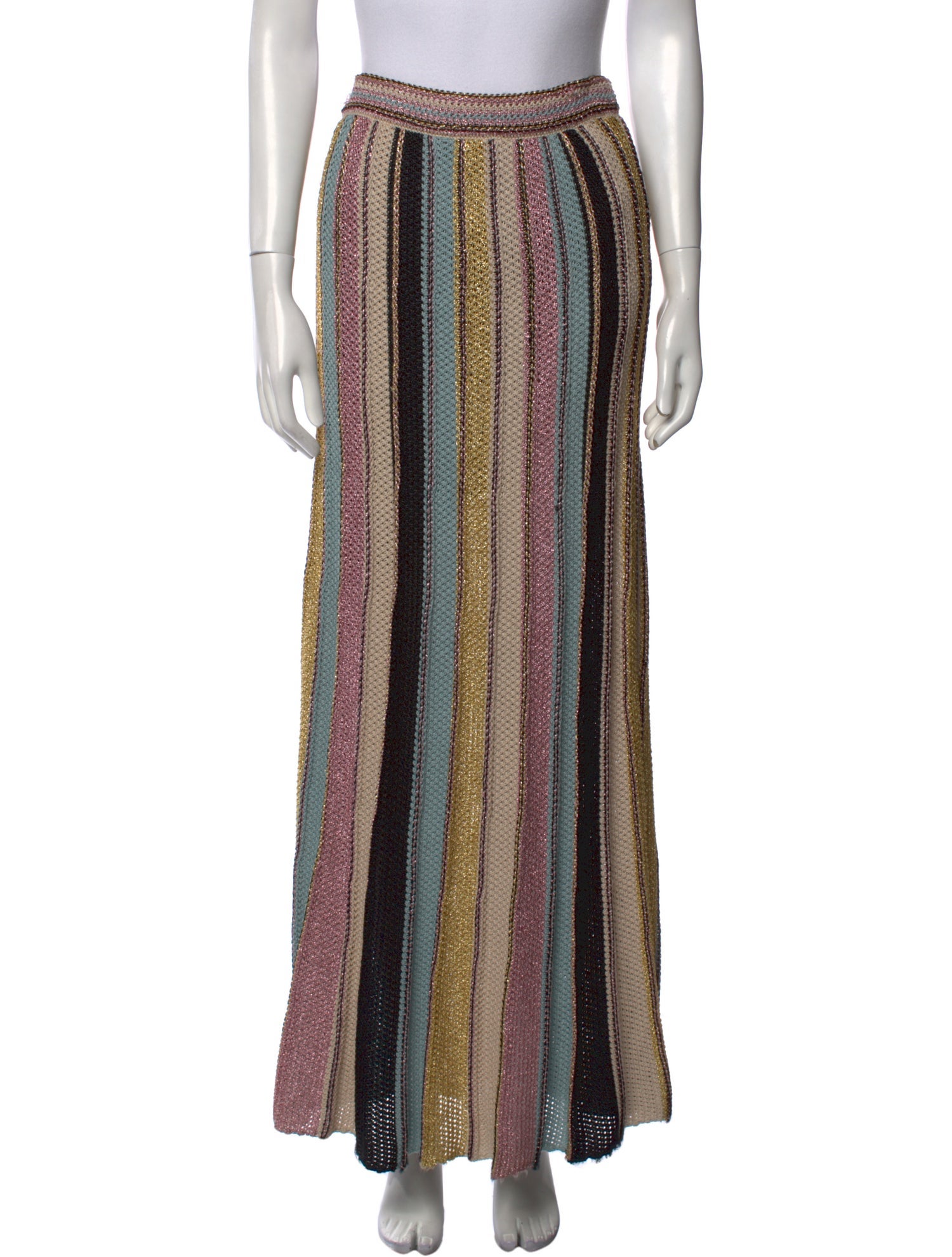 M Missoni Striped Long Skirt