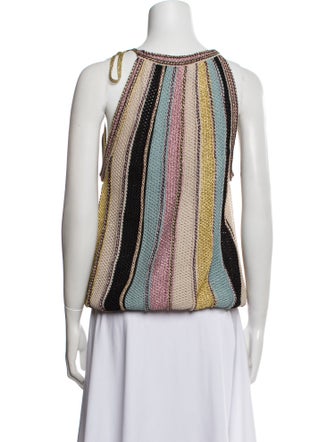 M Missoni Printed Scoop Neck Blouse