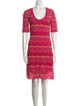M Missoni Striped Knee-Length Dress