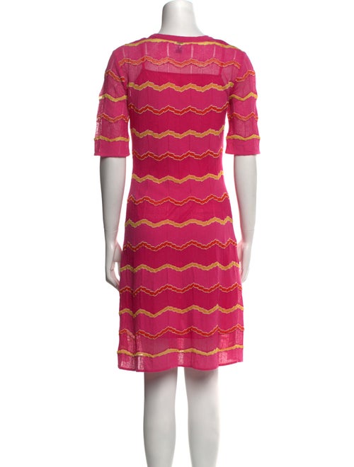 M Missoni Striped Knee-Length Dress