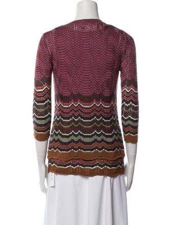 M Missoni Merino Wool Striped Sweater