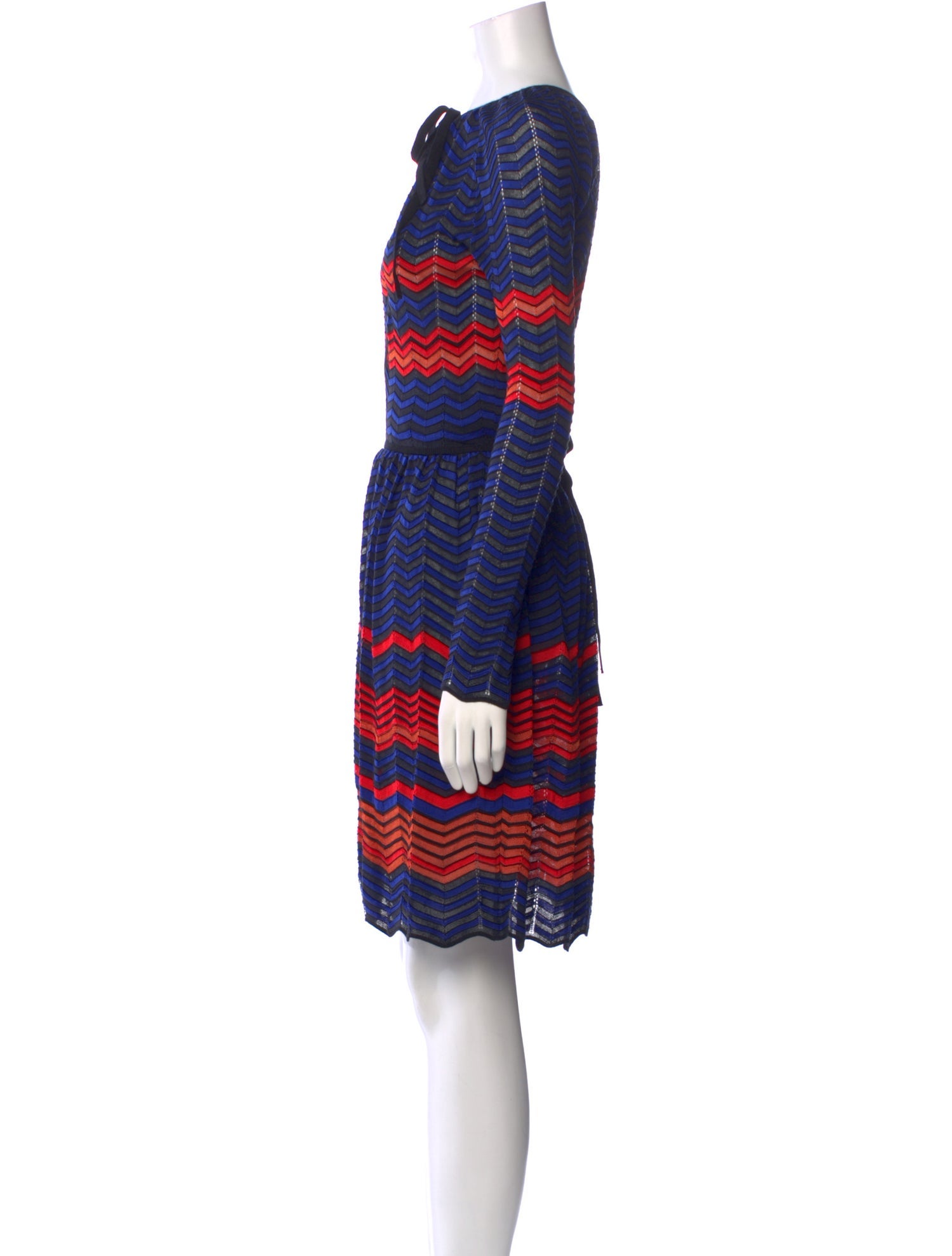M Missoni Striped Knee-Length Dress